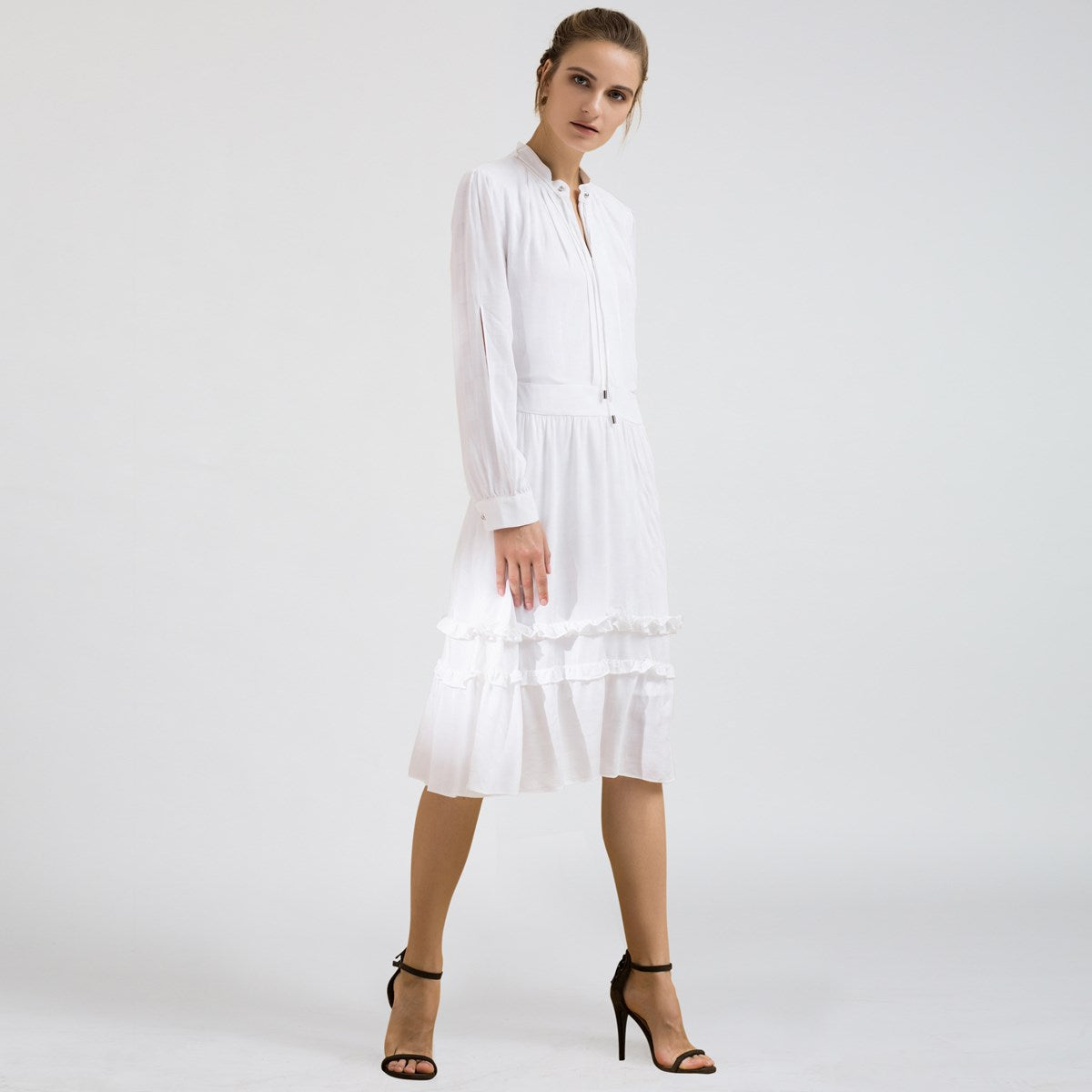 Robe- blouse mi-longue évasée