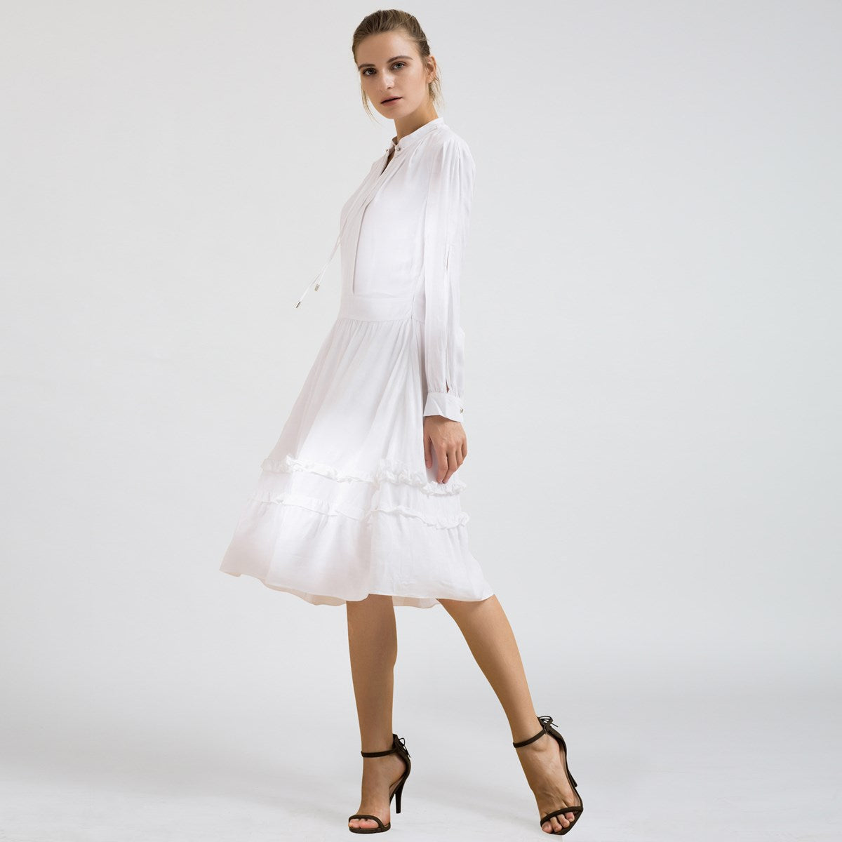 Robe- blouse mi-longue évasée