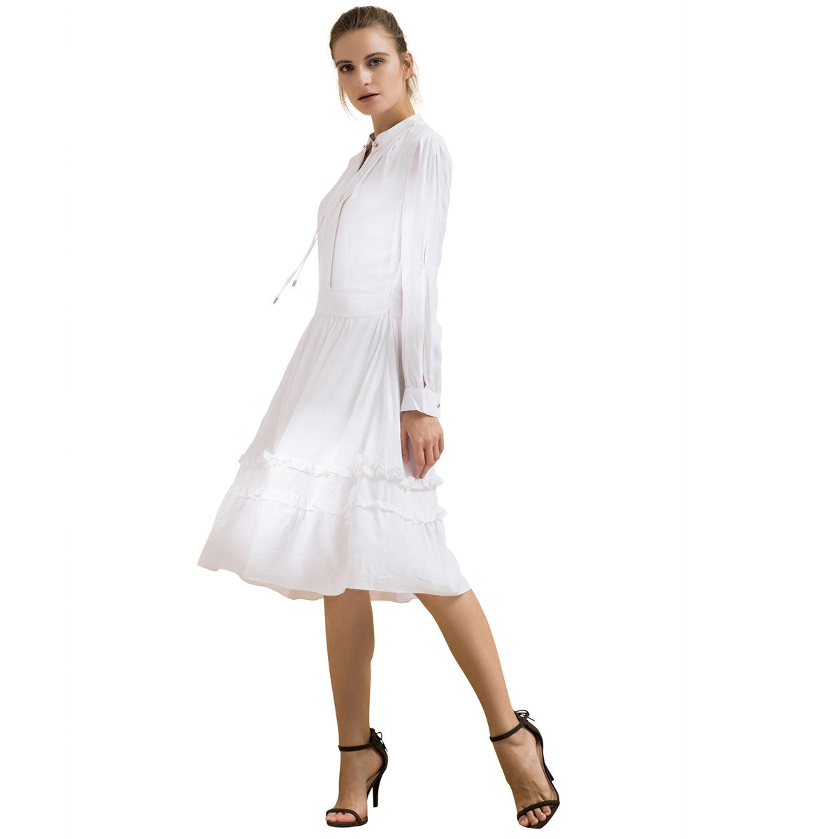 Robe- blouse mi-longue évasée
