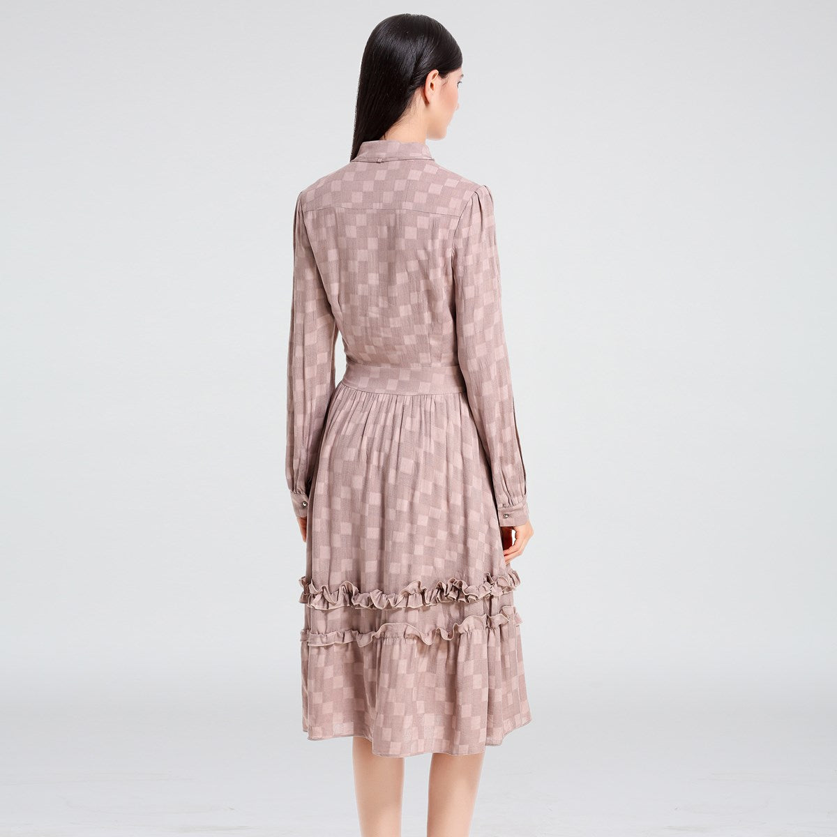 Robe- blouse mi-longue évasée