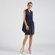Robe courte maille drapée