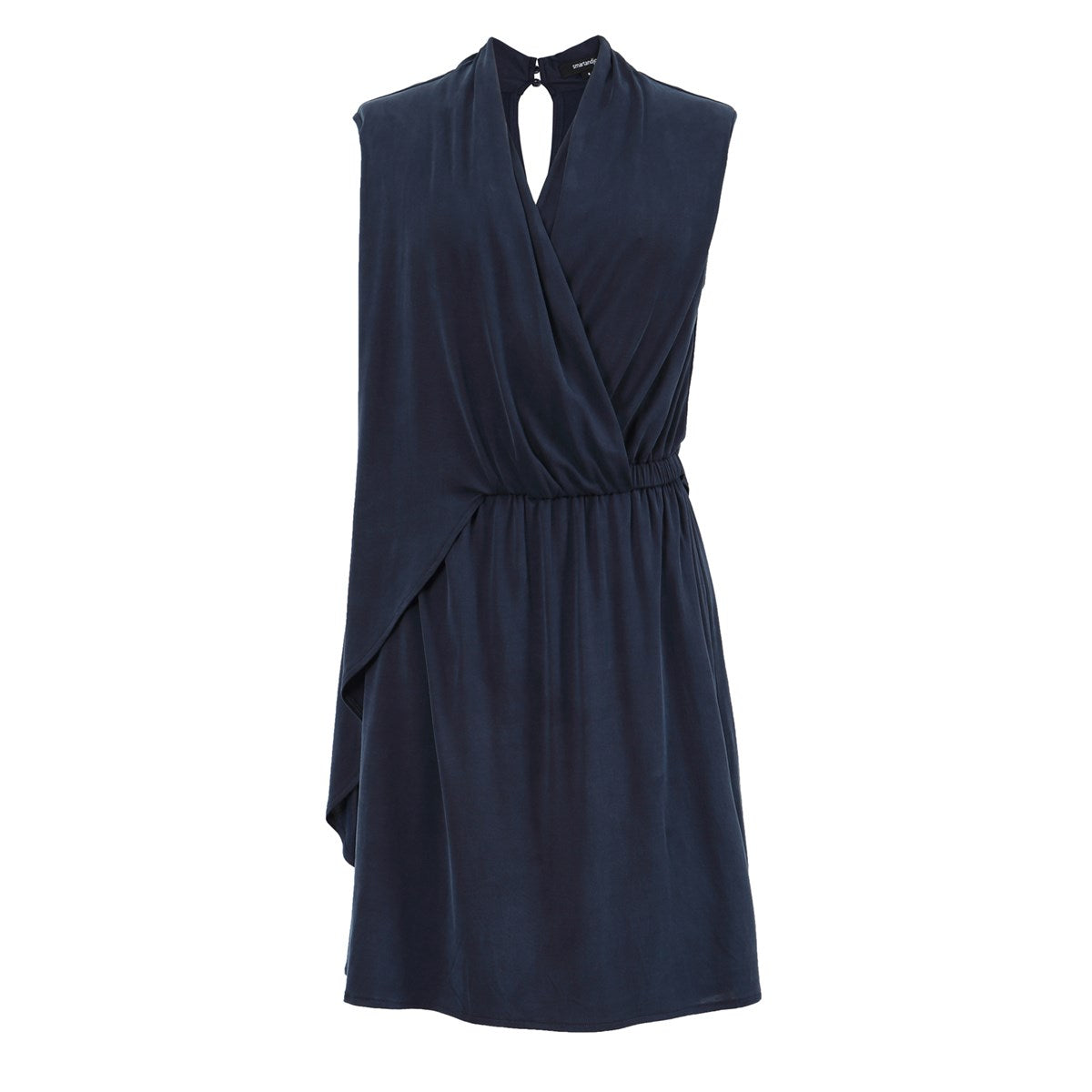 Robe courte maille drapée