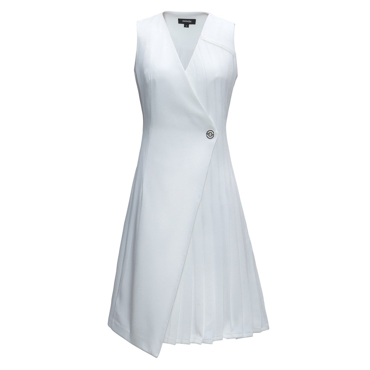 Robe portefeuille structurée à panneau plissé