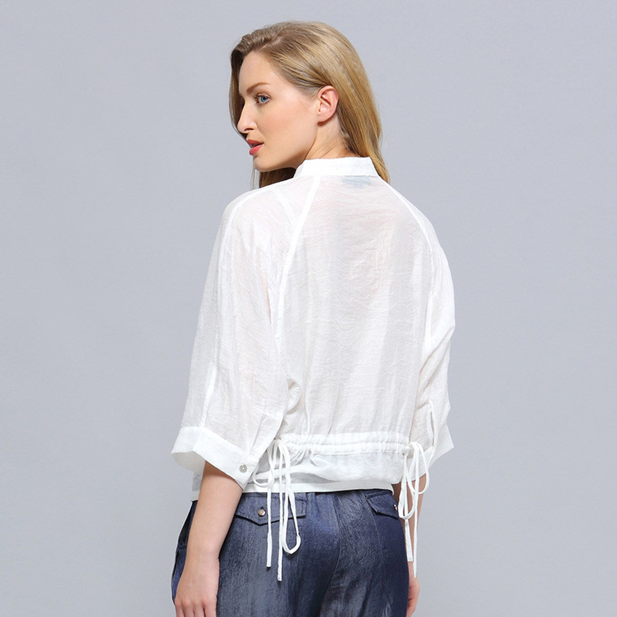 Chemise légère à manches chauve-souris