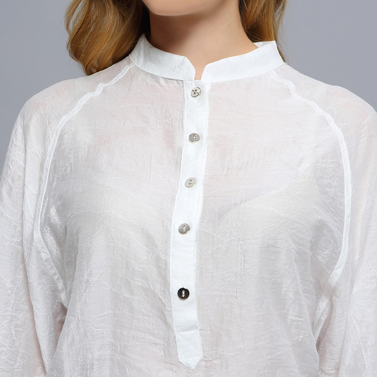 Chemise légère à manches chauve-souris