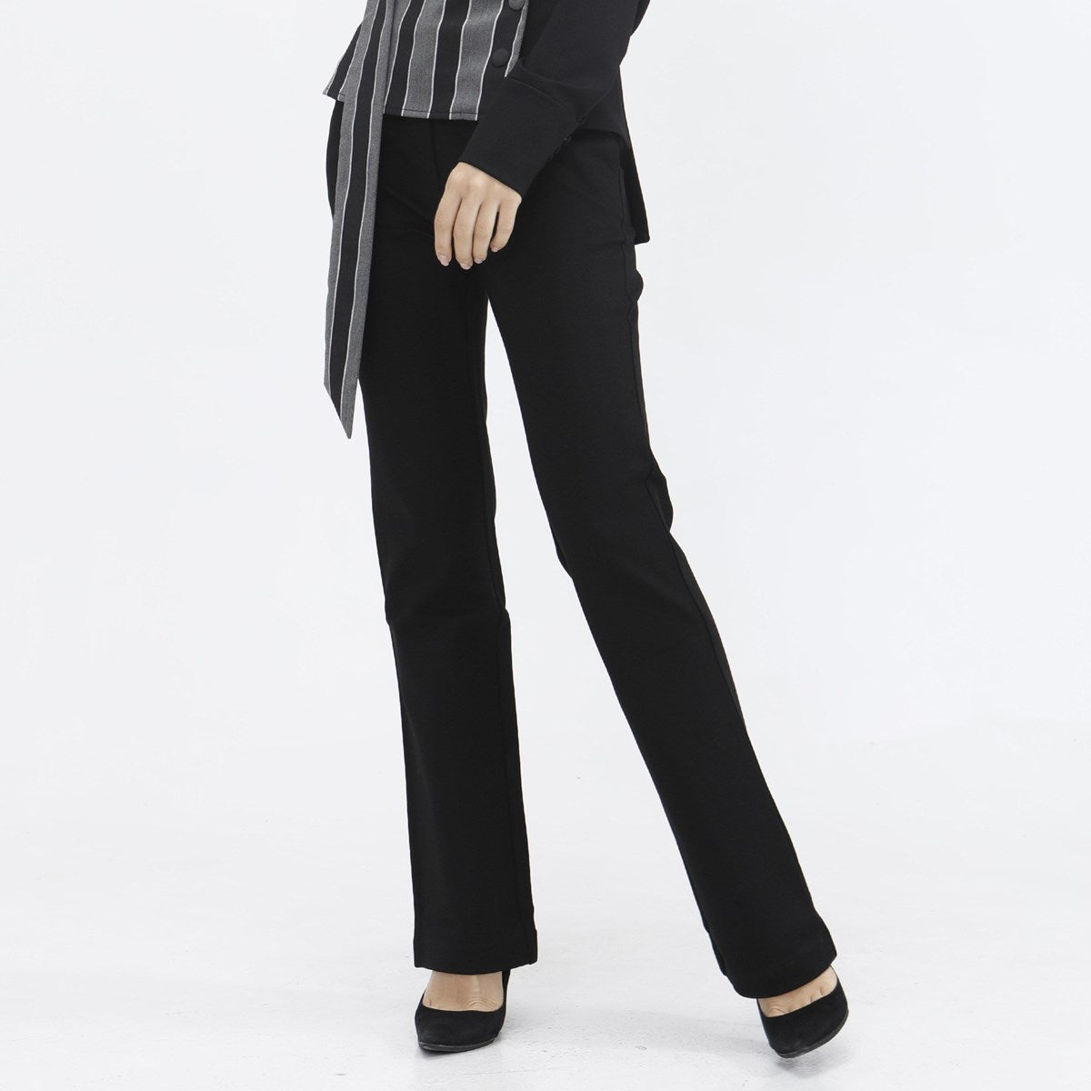 Pantalon droit en jersey épais