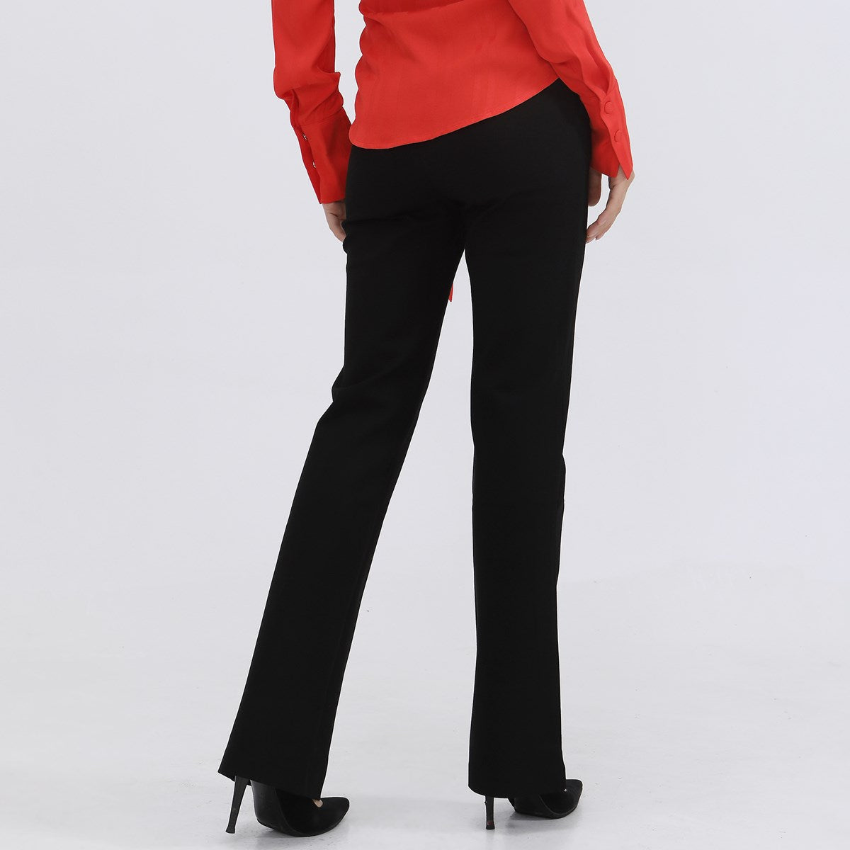 Pantalon droit en jersey épais