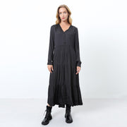 Robe-blouse ample de style rétro