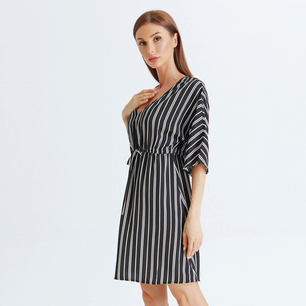 Robe tunique trapèze ample