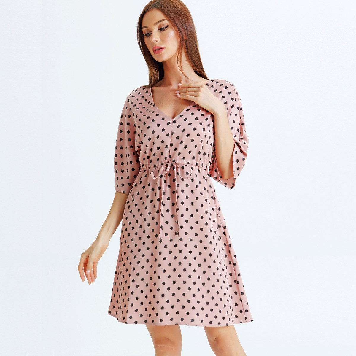 Robe tunique trapèze ample