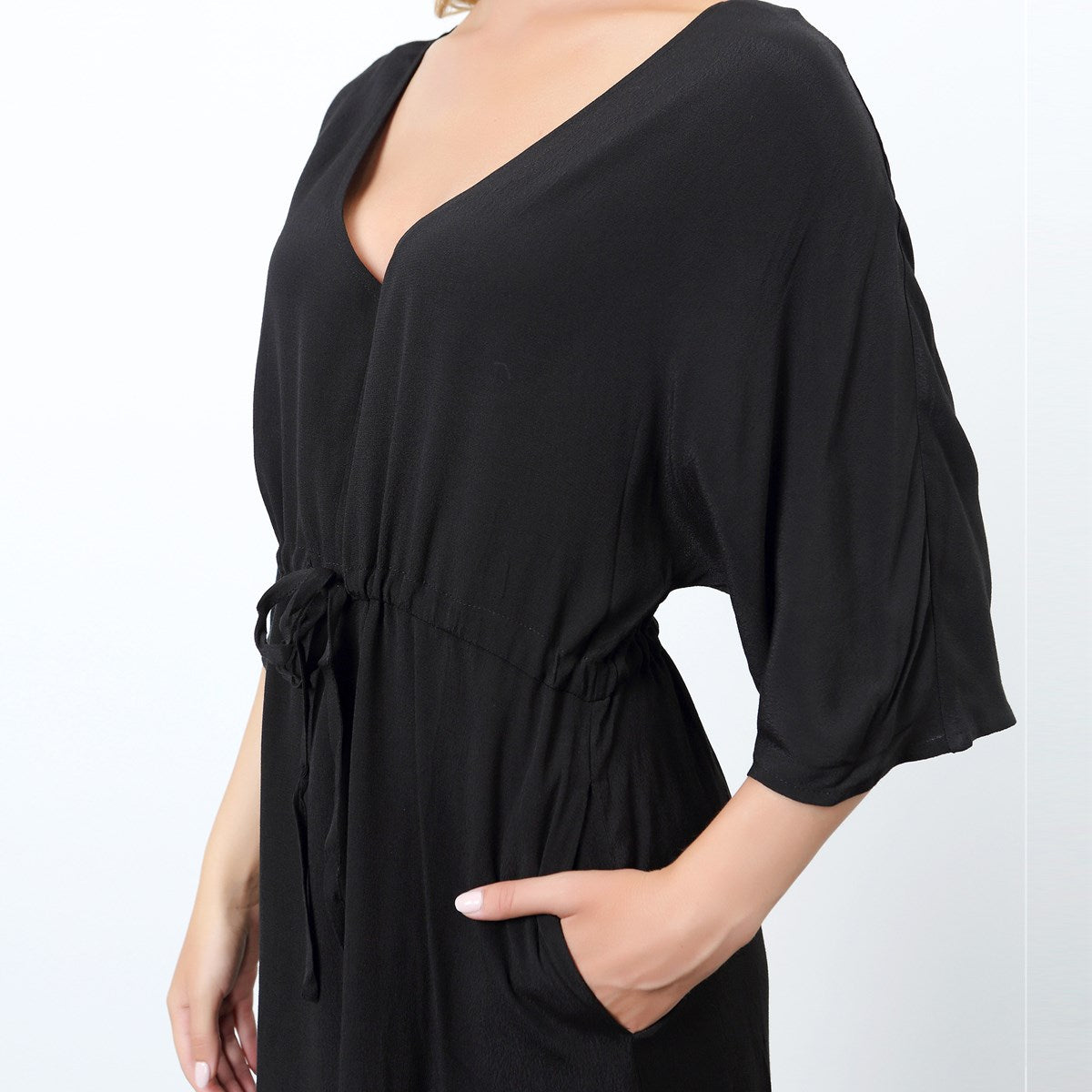 Robe tunique trapèze ample