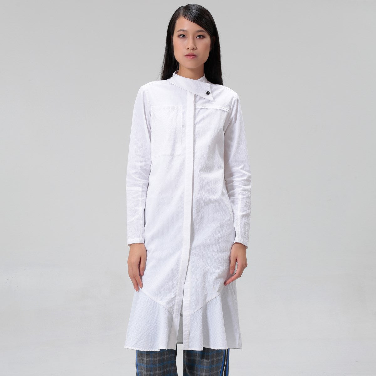Robe-chemise structurée