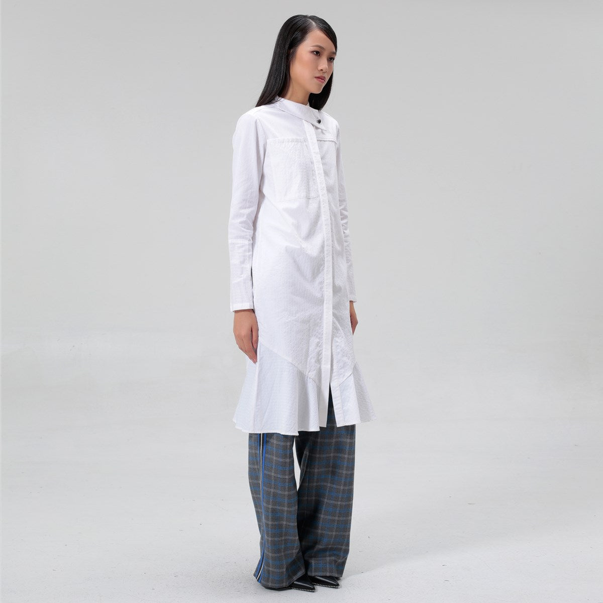 Robe-chemise structurée