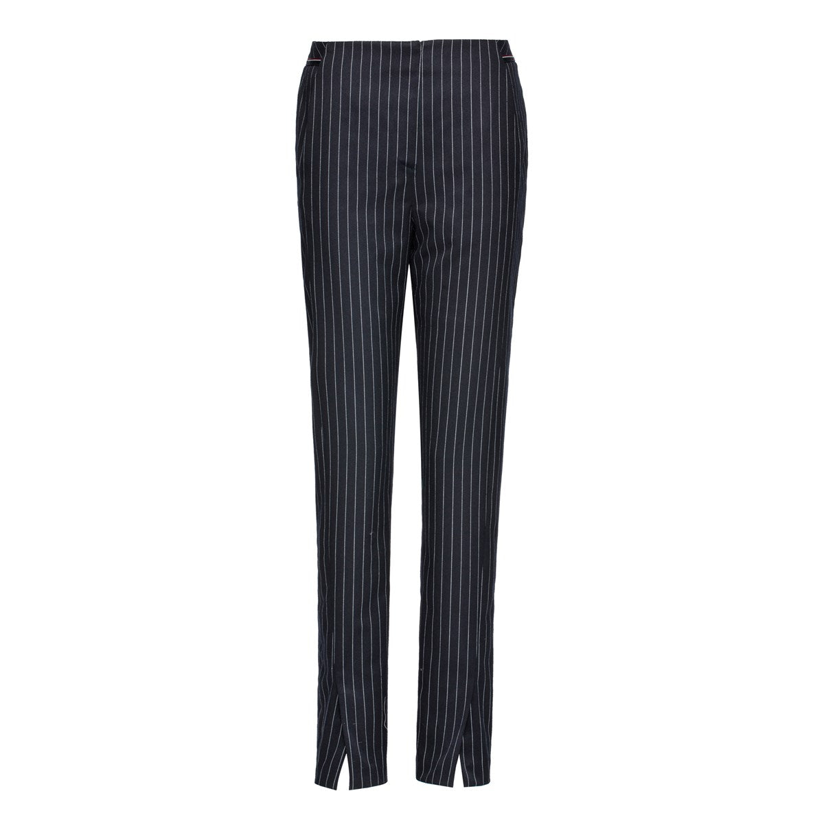 Pantalon cigarette à rayures