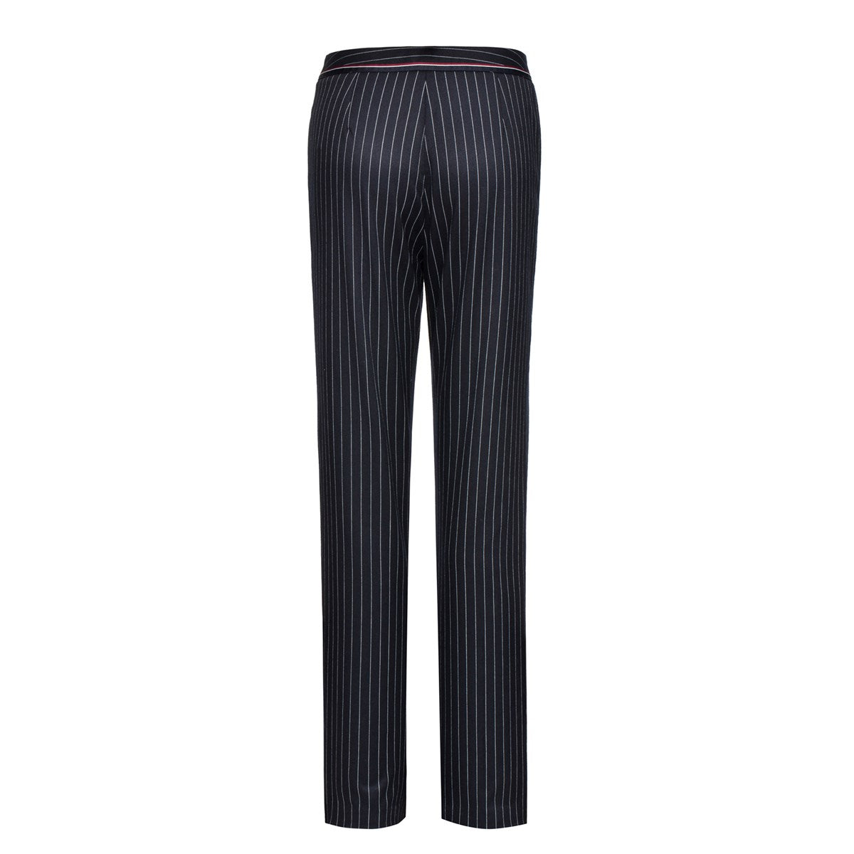 Pantalon cigarette à rayures