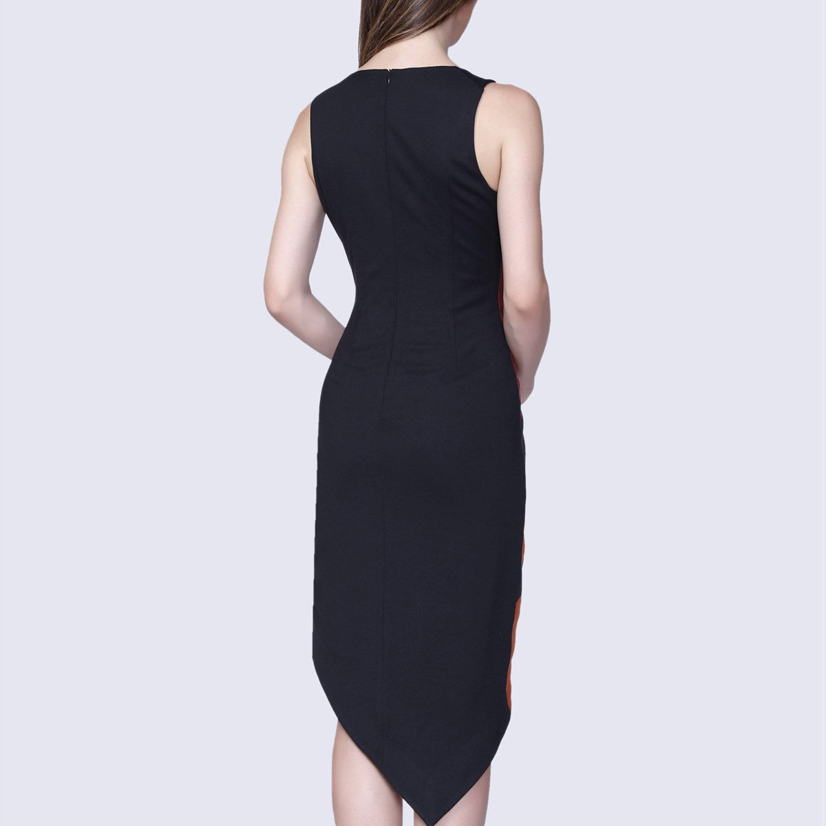 Robe asymétrique à imprimé géométrique