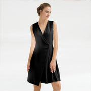 Robe portefeuille structurée à panneau plissé