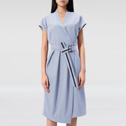 Robe col V effet cache-cœur