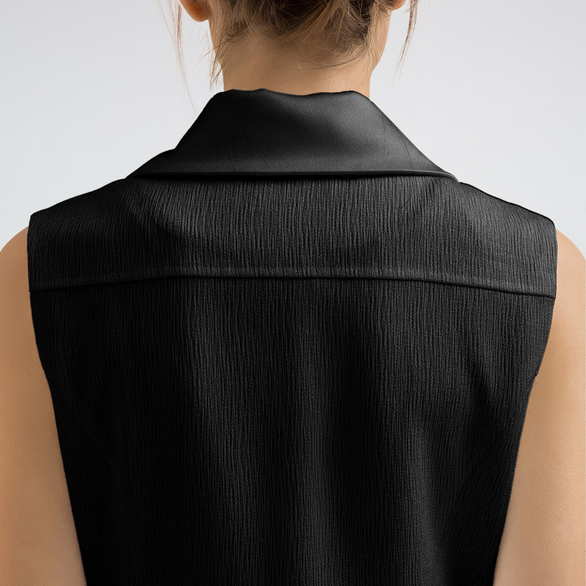 Robe portefeuille tailleur bi-matière