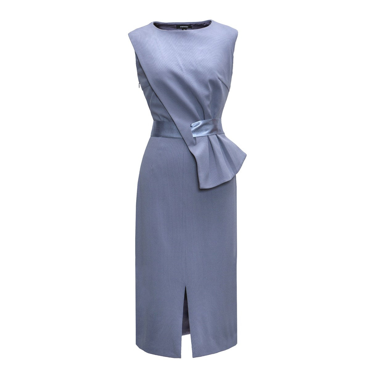 Robe péplum asymétrique