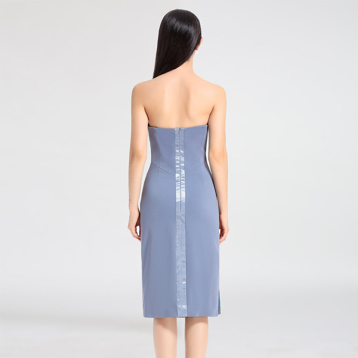 Robe bustier coeur-croisé
