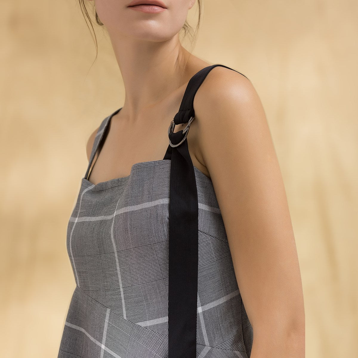 Top tartan évasé