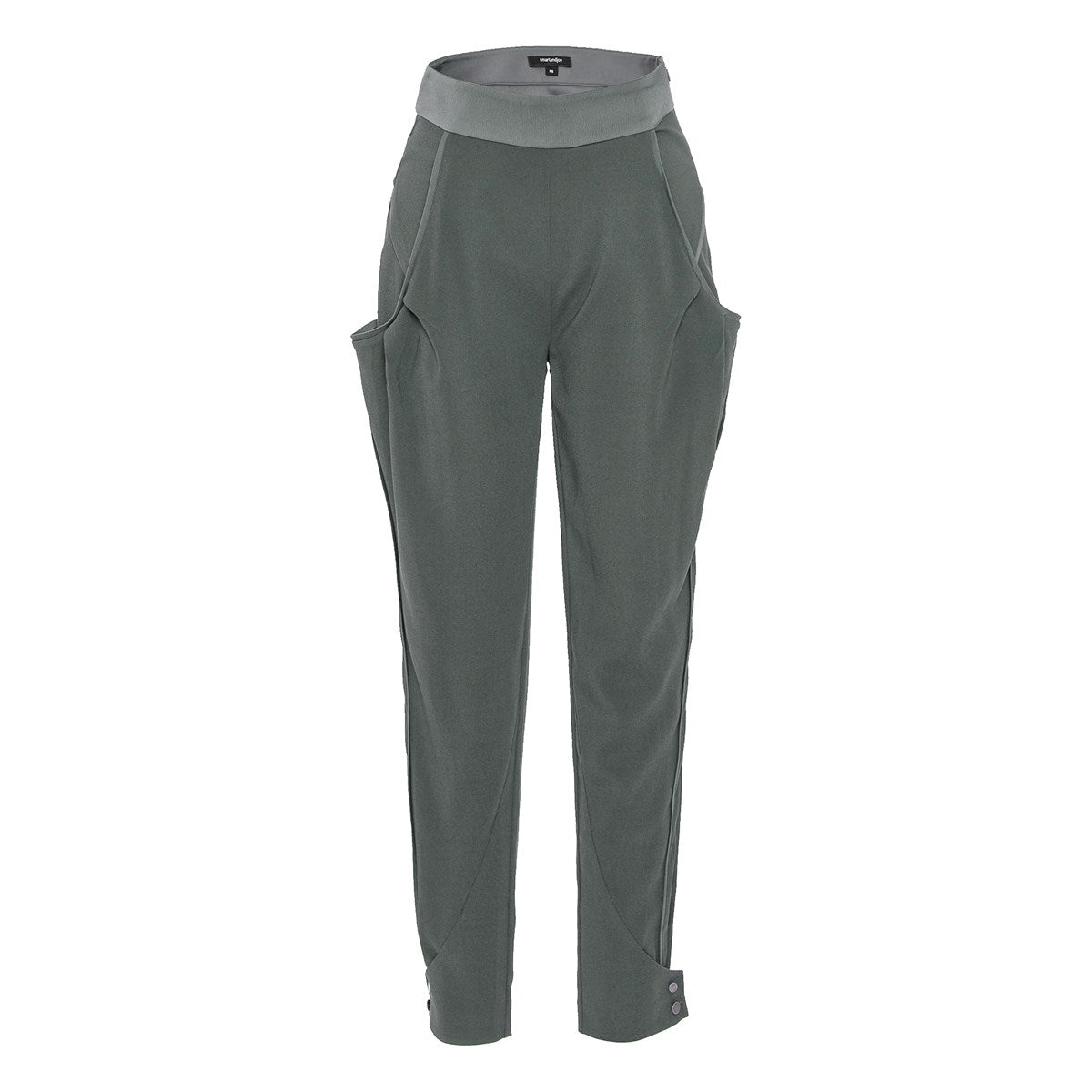 Pantalon fuselé bi-matières