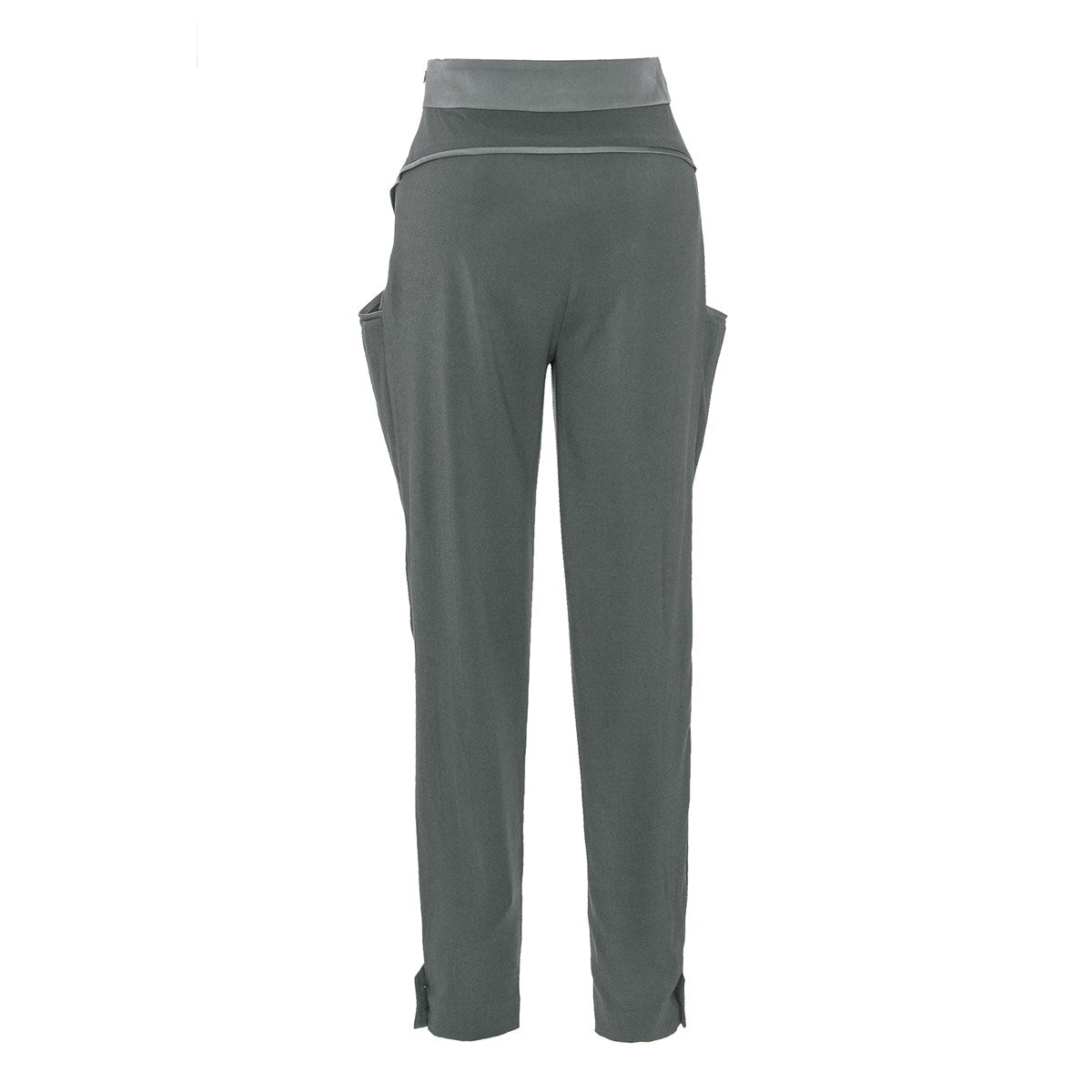 Pantalon fuselé bi-matières