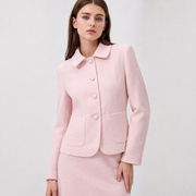Veste tailleur à col Claudine