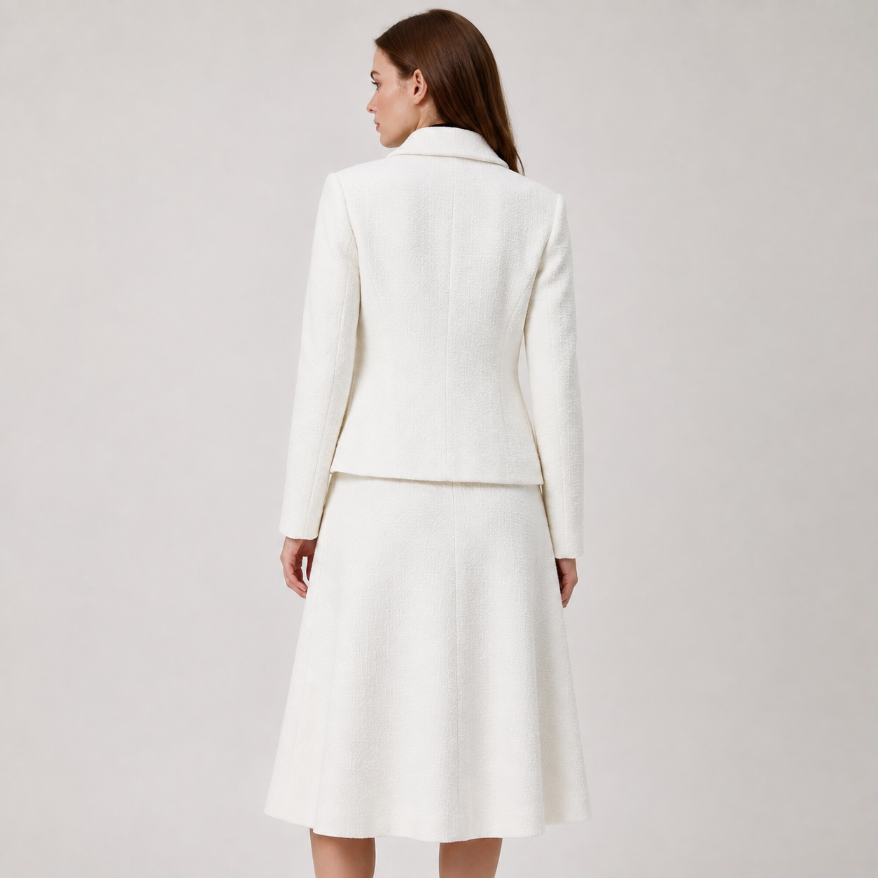 Veste tailleur à col Claudine