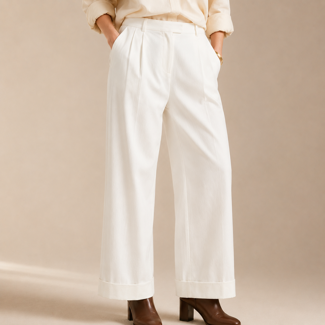 Pantalones de sastre cónicos