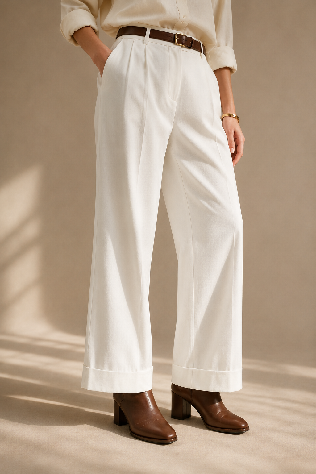 Pantalones de sastre cónicos