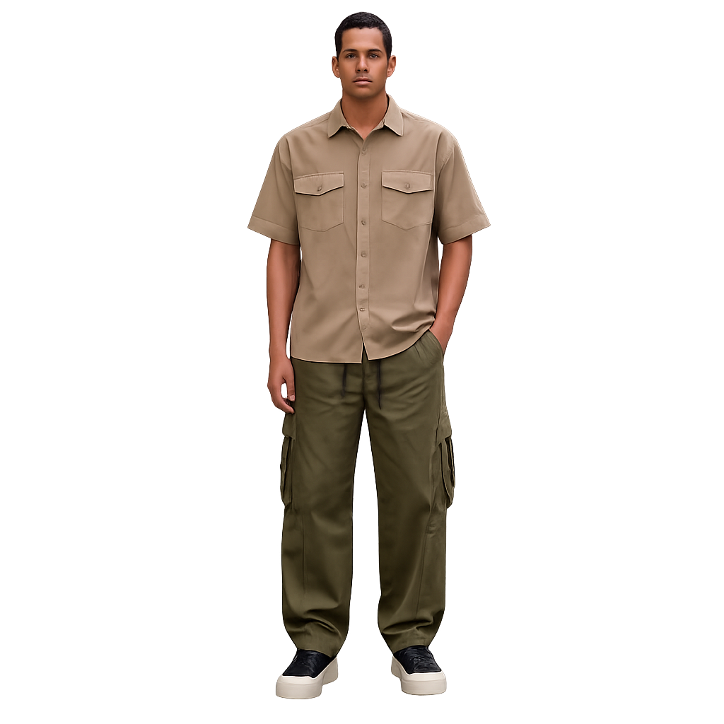 Chemise utilitaire homme à poches