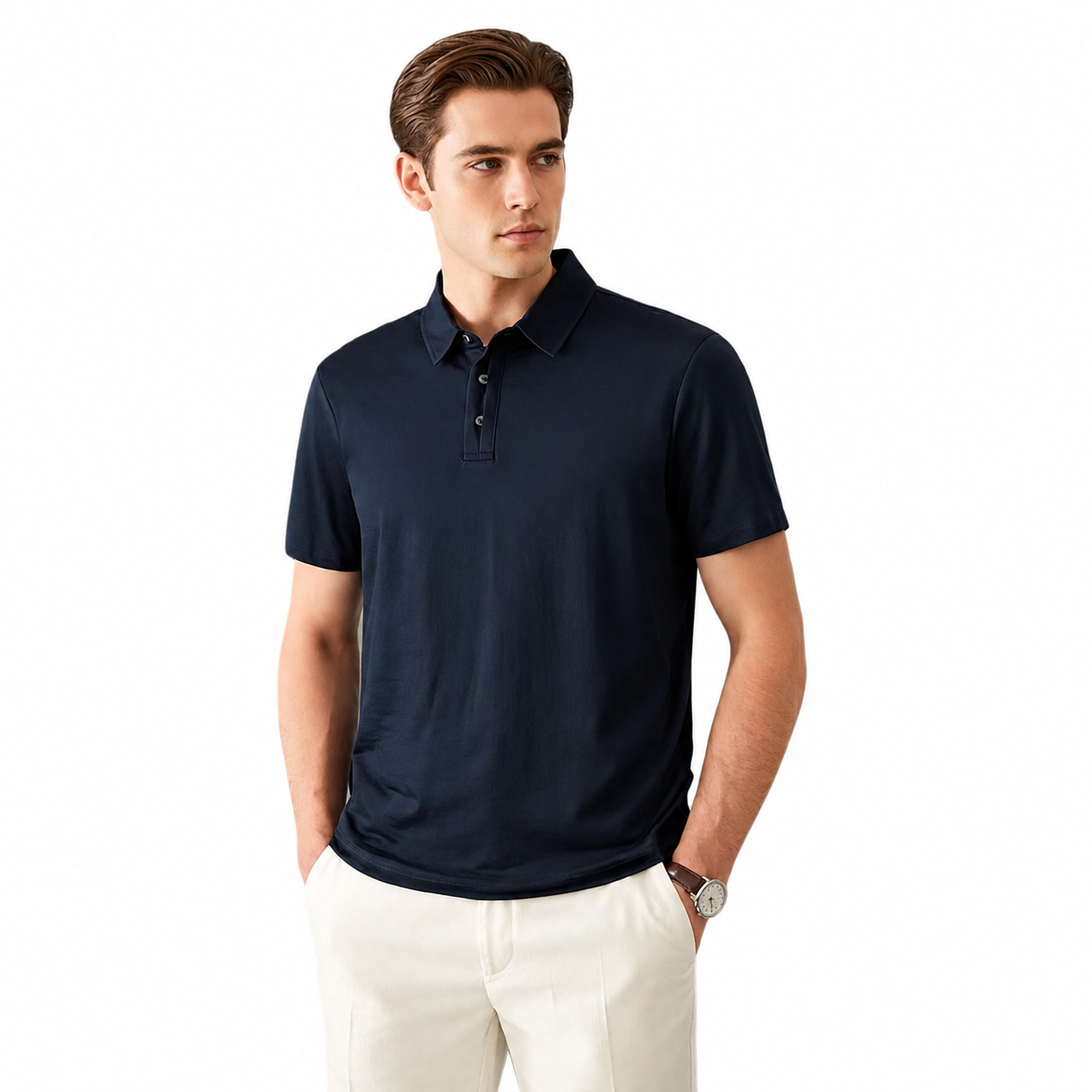 Polo casual chic manches courtes