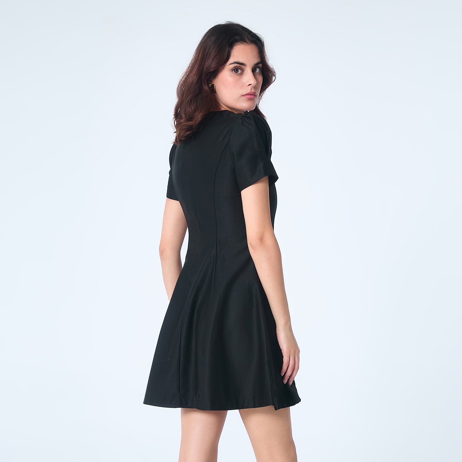 Robe patineuse satin