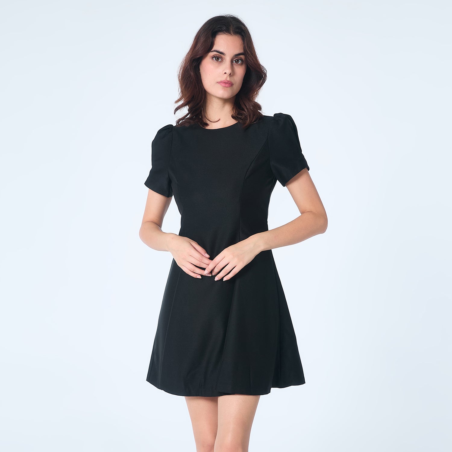Robe patineuse satin