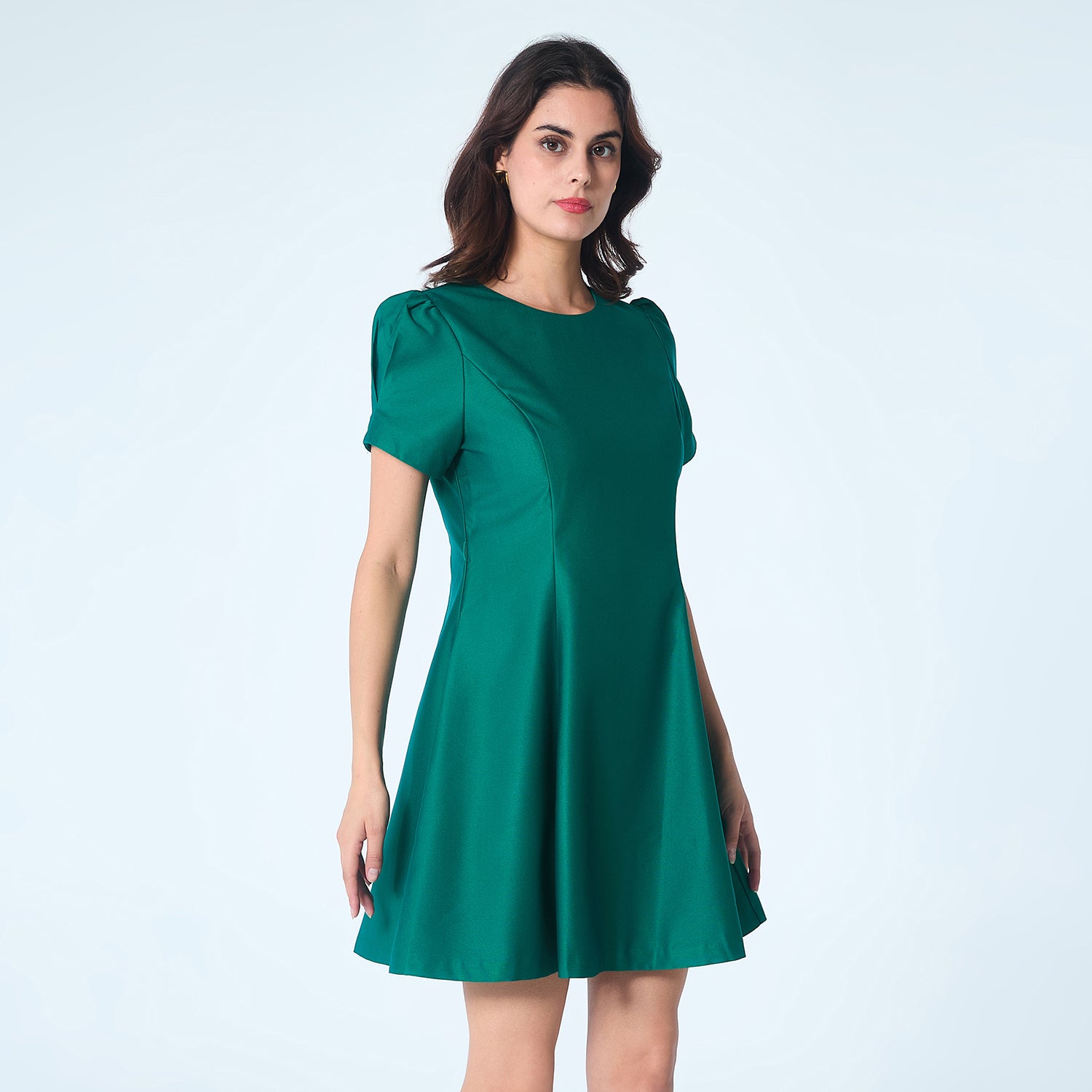 Robe patineuse satin