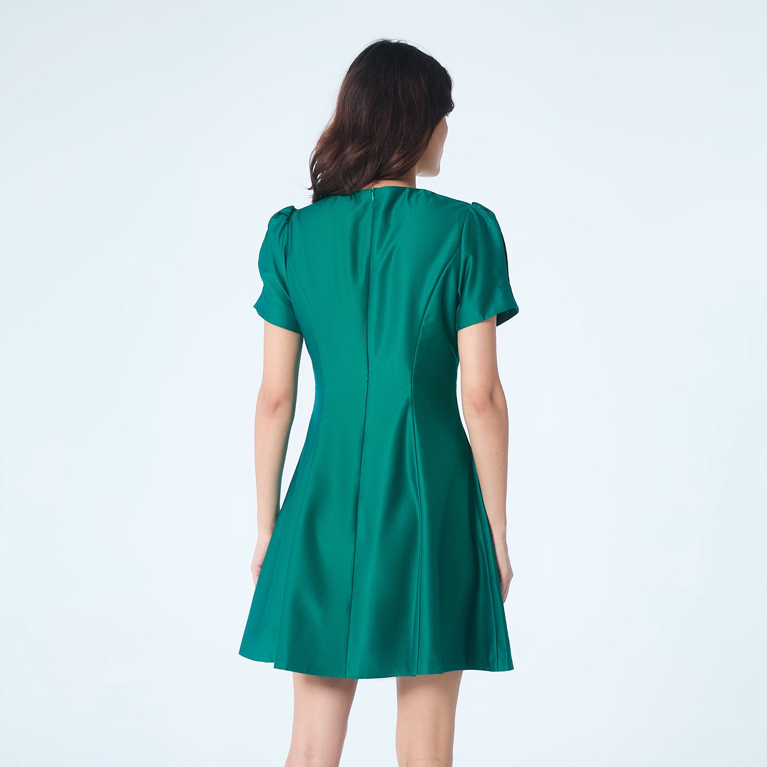 Robe patineuse satin