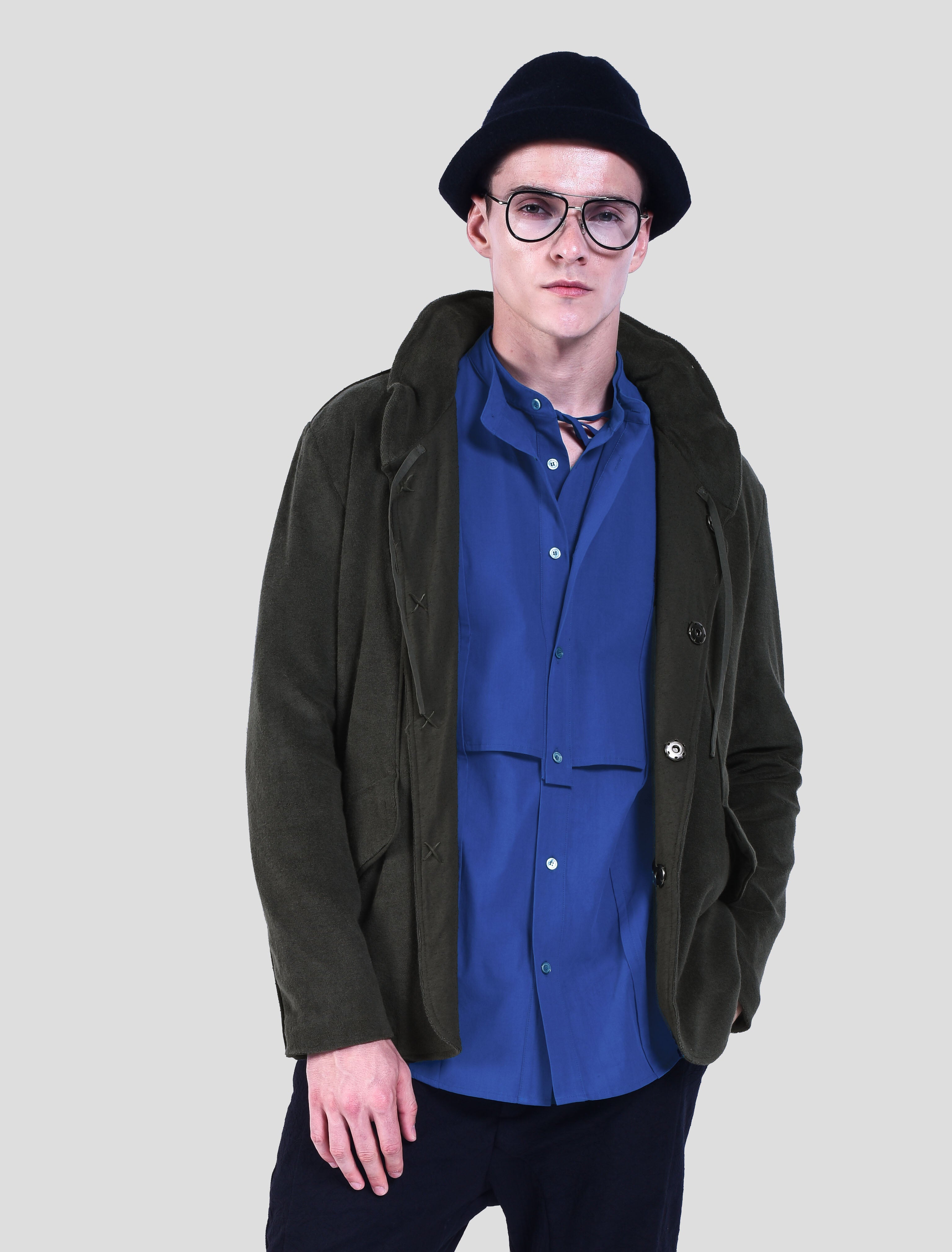 Veste en coton avec capuche doublée imprimée