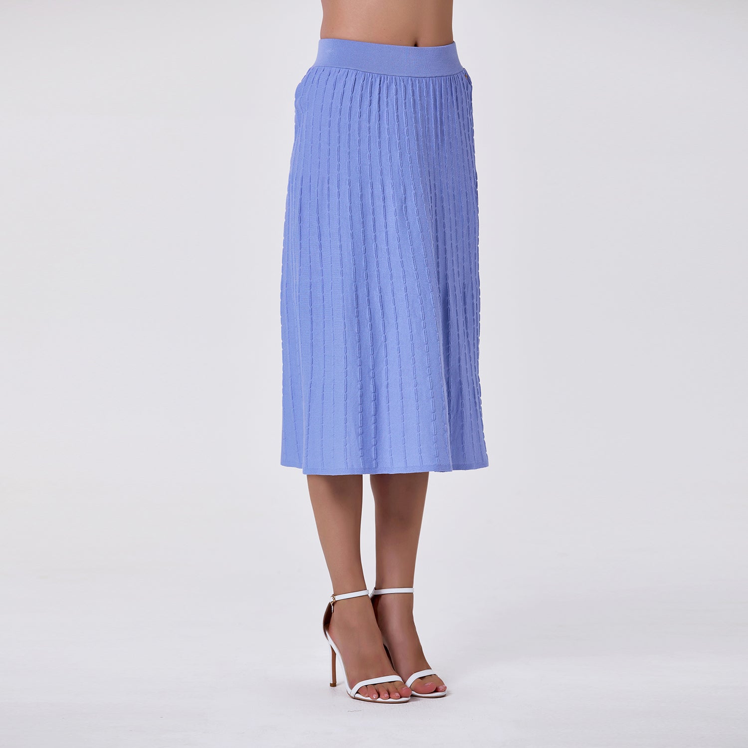 Jupe tricotée en coton