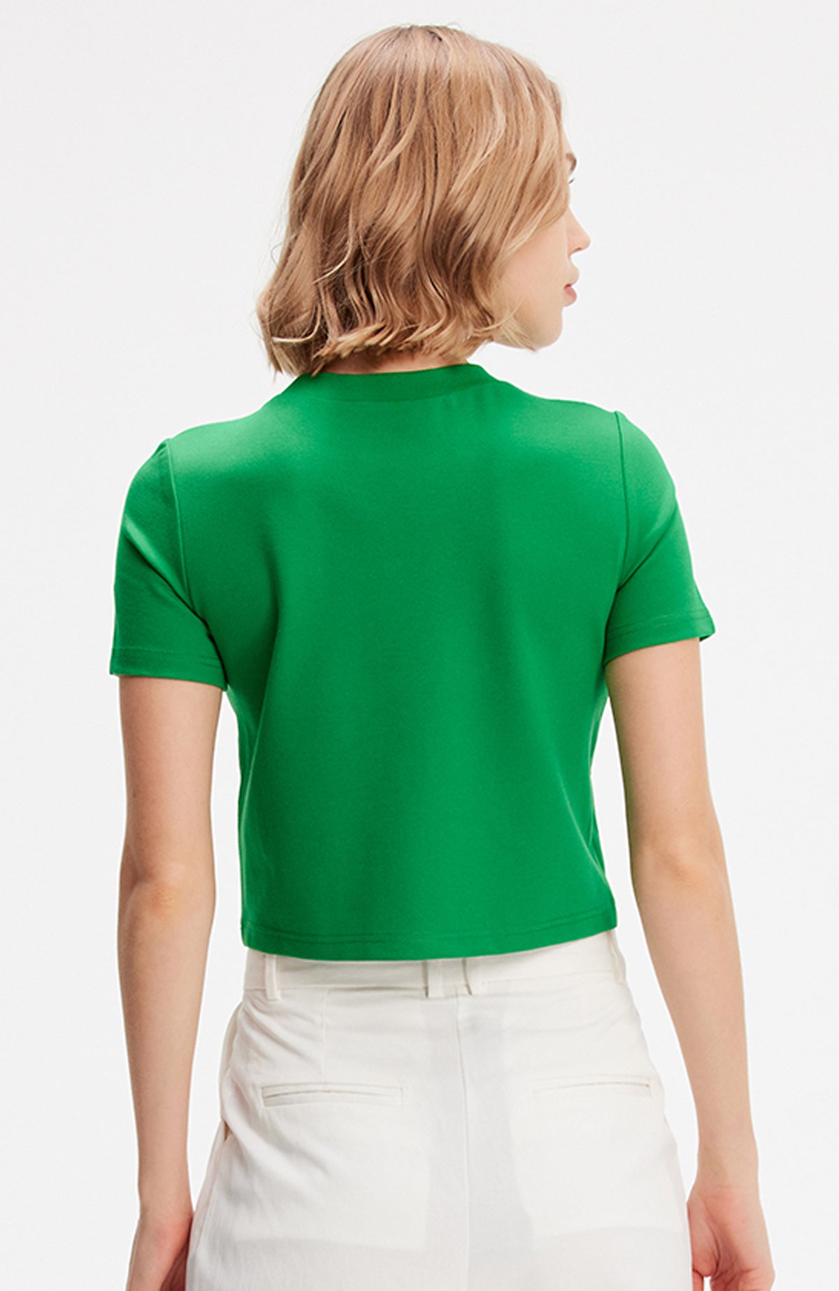 T-shirt court en viscose à imprimé