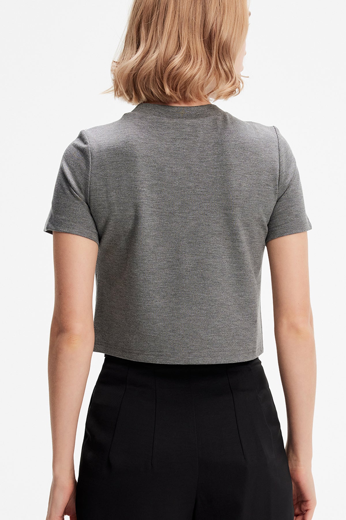 T-shirt court en viscose à imprimé