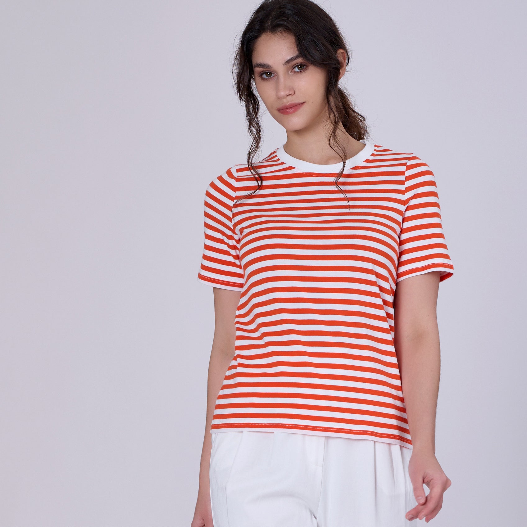 T-shirt marinière en coton