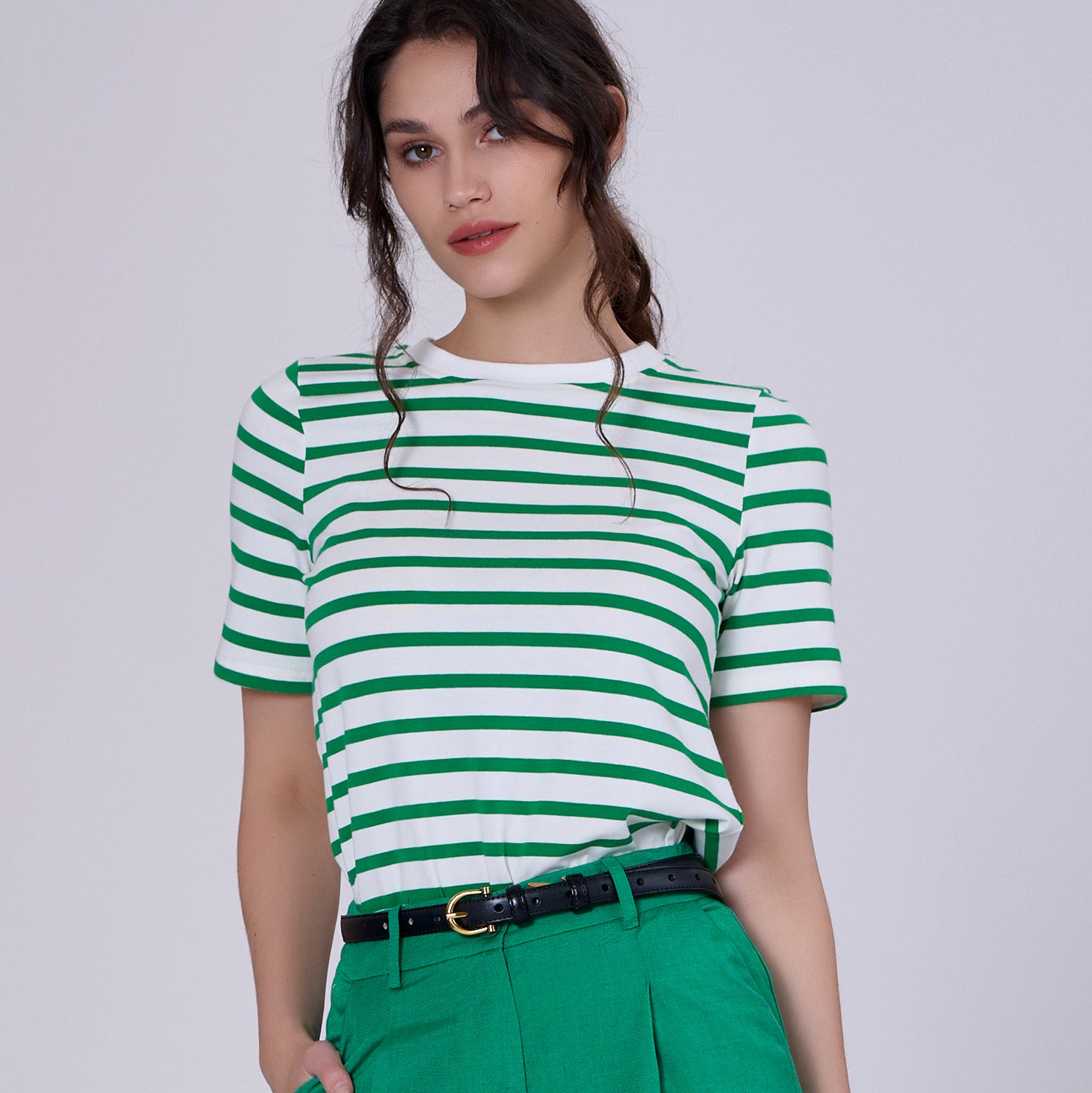 T-shirt marinière en coton