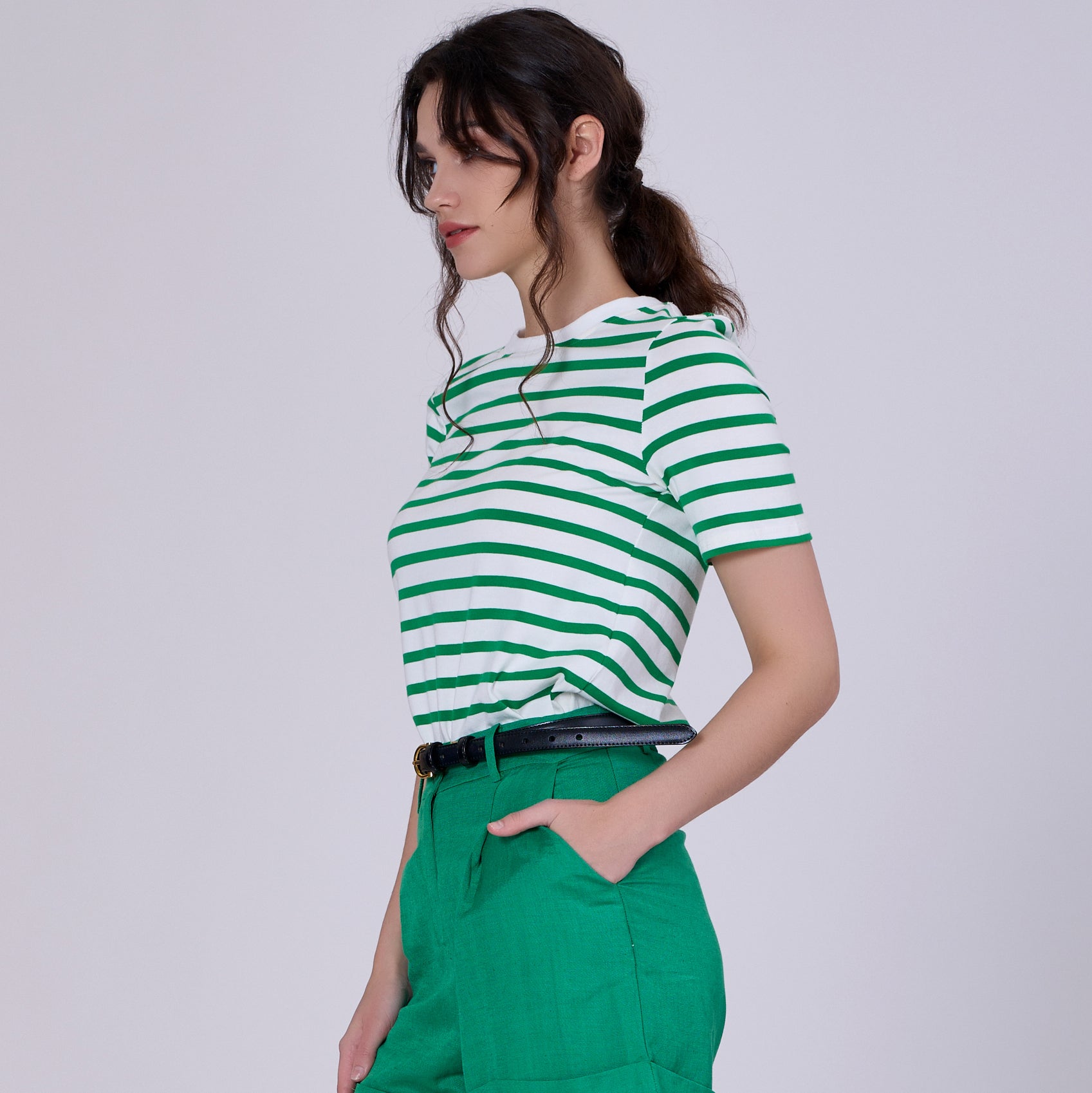 T-shirt marinière en coton
