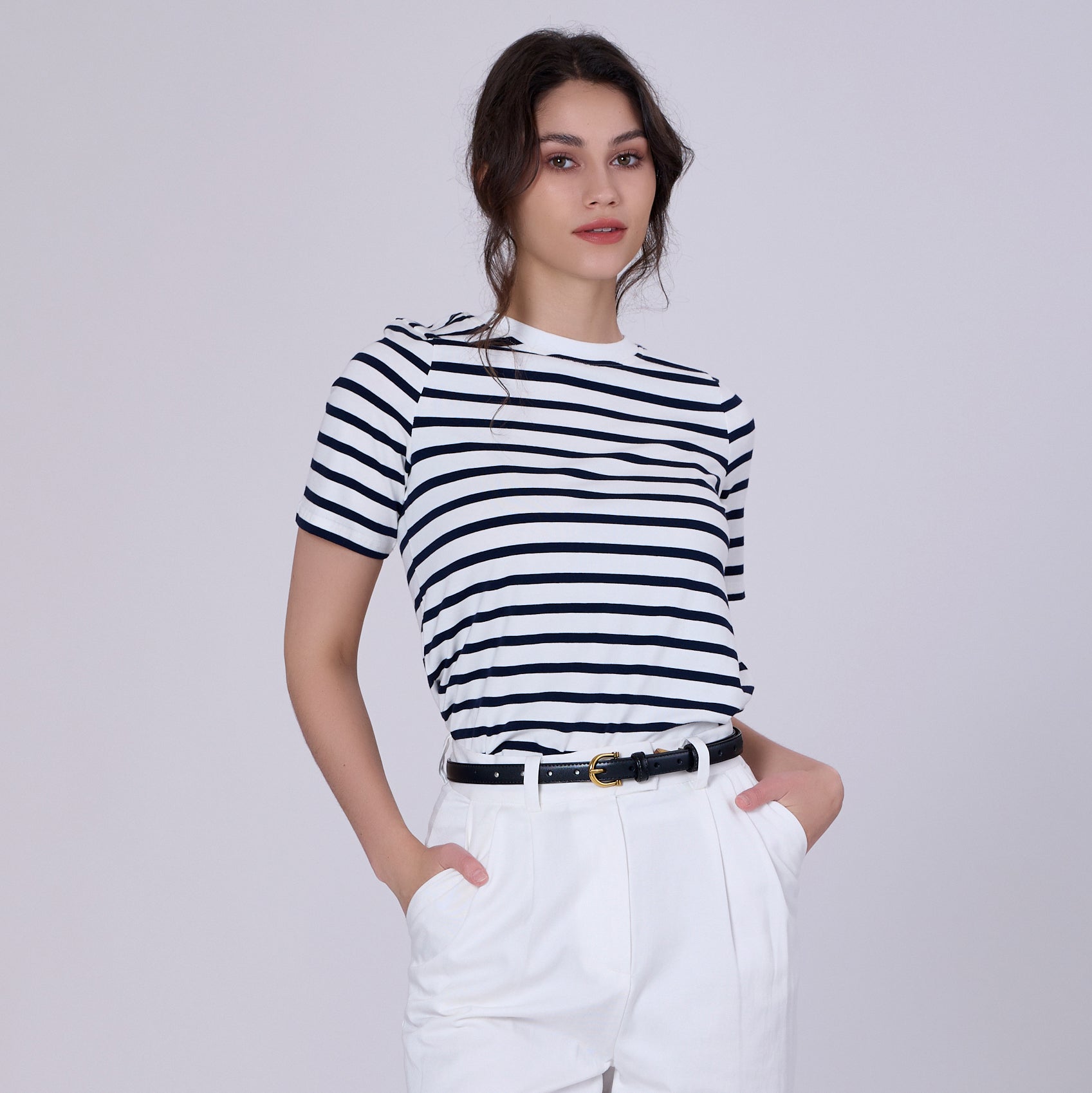 T-shirt marinière en coton