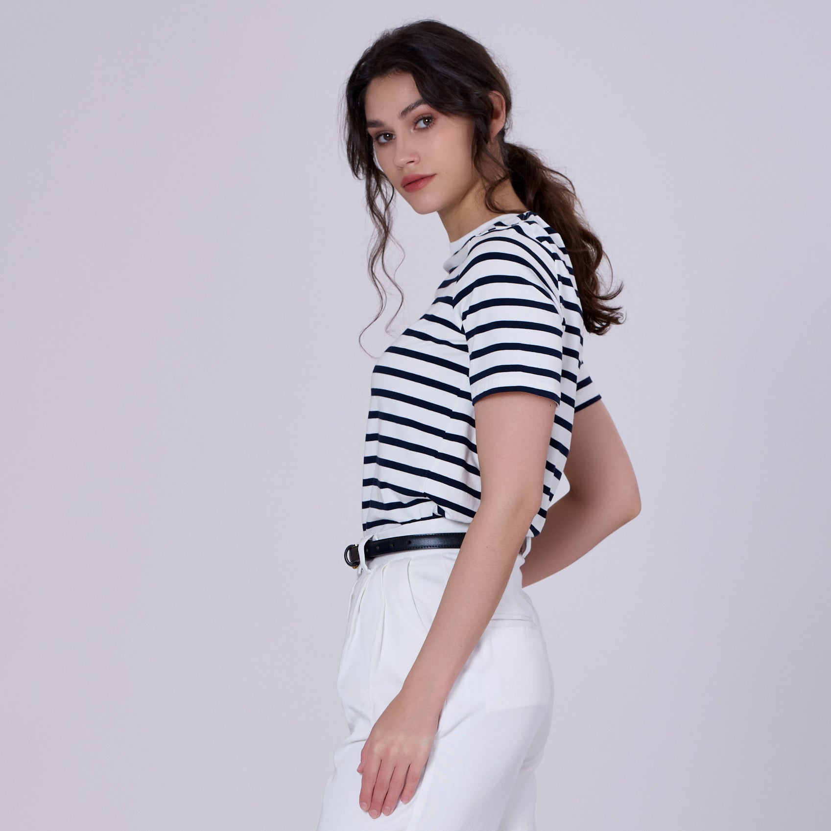 T-shirt marinière en coton
