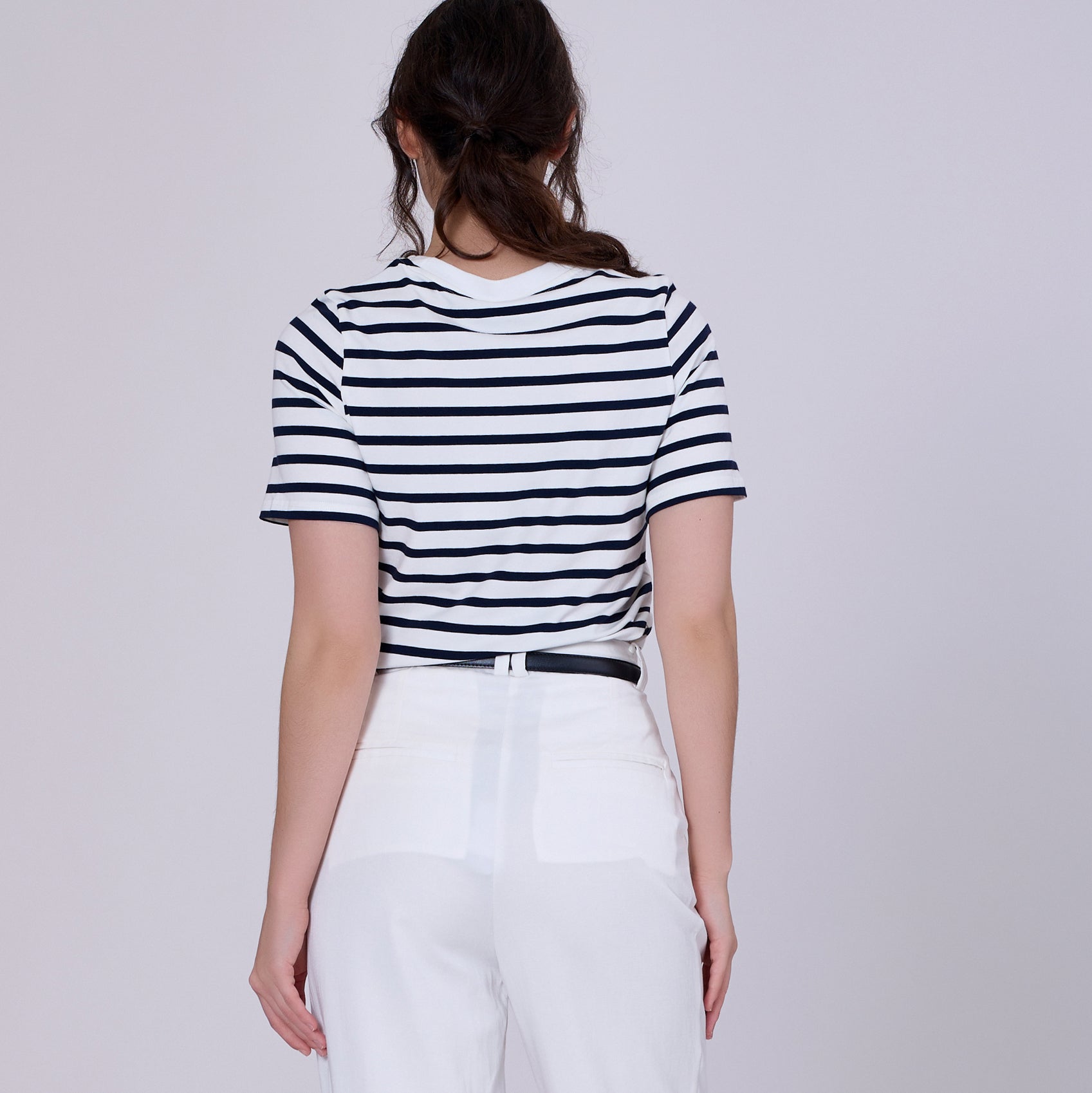 T-shirt marinière en coton
