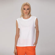 Débardeur sans manches en coton mélangé