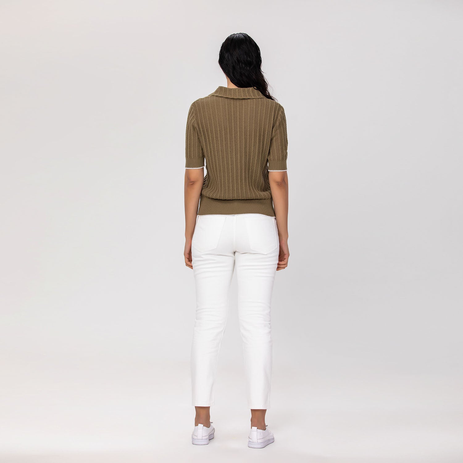 Cardigan en maille à manches courtes